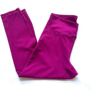 Lululemon Instill High Rise Leggings Yoga Inseam 23 1/2” Magenta Purple Size 10